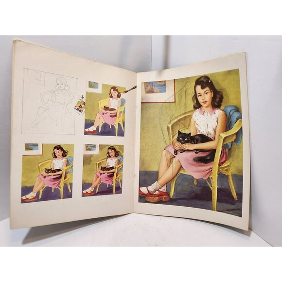 Vintage How To Draw and Paint Children by Viola French Art Instruction Book - Picture 7 of 8